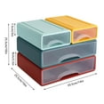 thumbnail image 1 of Miumaeov Stackable Desk Organizer Plastic Desk Storage Drawers Multi-functional Mini Tabletop Storage Organization Box with 4 Drawers for Home or Office, 1 of 12