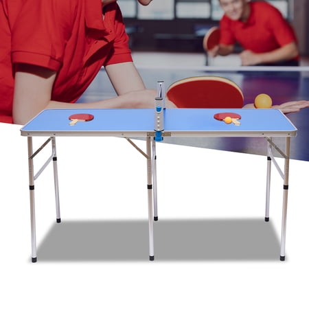 Miumaeov Table Tennis Ping Pong Table Set Portable Foldable Family Game Tables for Outdoor/ Indoor Easy to Assemble