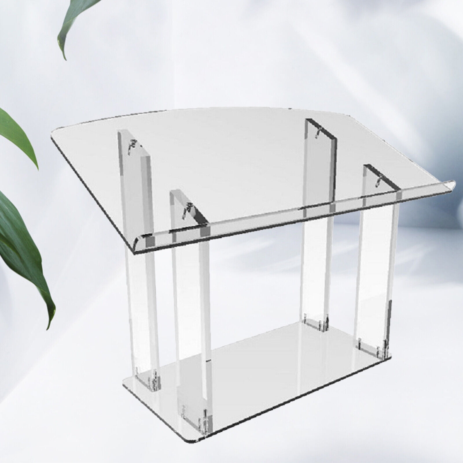 Miumaeov Tabletop Acrylic Podium Clear Pulpits for Churches Portable