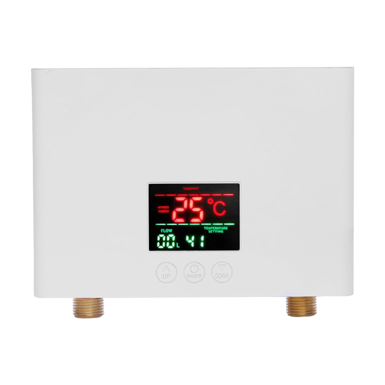 Miumaeov Tankless Electric Water Heater 3000W Kitchen Household Electrical Mini Instant Hot Water Heater,W/IPX4 Water-Proof Level & LCD