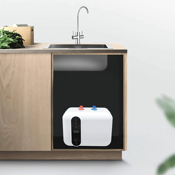 Miumaeov Tankless Instant Electric Hot Water Heater Shower Under Sink Tap Compact Mini-Tank Storage RV Small Output 10L 110V Max 75 USA