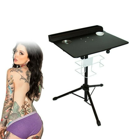 Miumaeov Tattoo Work Station Adjustable Arm Rest Stand Workbench Portable