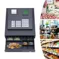 thumbnail image 1 of Miumaeov Thermal Dept Cash Register, Thermal Printer Cash Register with Cash and Coin Drawer, Compact Size, Cash Register for Catering, Supermarkets, Clothing Stores, 1 of 15