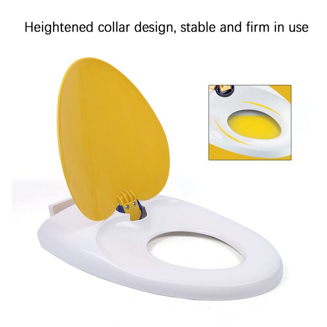 Miumaeov Toilet Seat with Builtin Child Seat VType Toddlers Adult