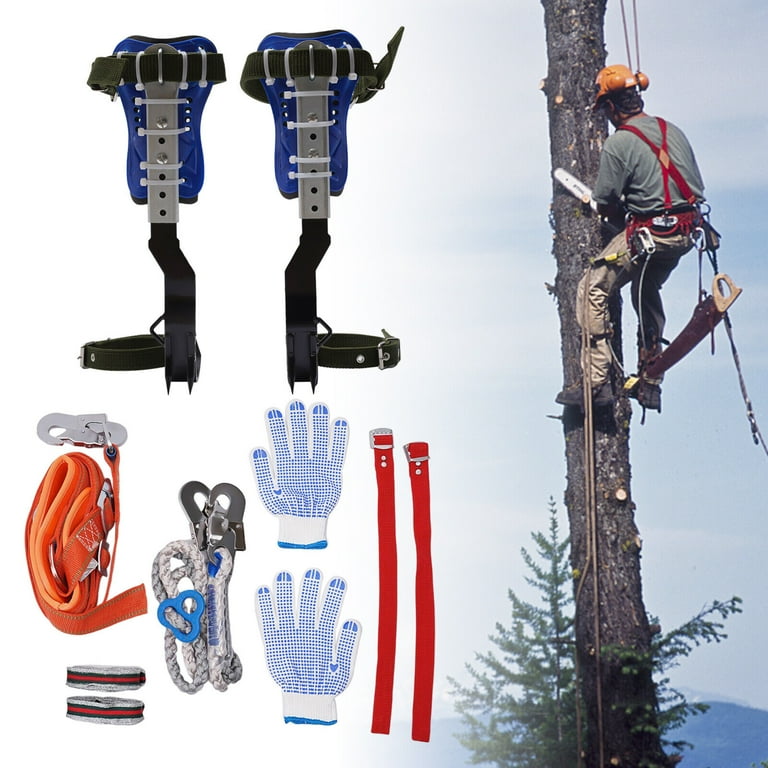 Tree Climbing Gear, Non-Slip Pole Climbing Spikes With Safety Harness,  Electrician'S Foot Buckle, Tree Climbing Gear For Tree Work, Rust  Protection