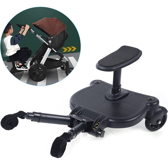 Miumaeov Trolley Assist Pedal Pram Pedal Adapter Glider Board Baby Carriage Trolley