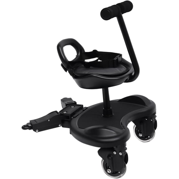 Miumaeov Universal 2-in-1 Stroller Board,Buggy Board Suitable for 2 to 6 Years 25 Kg Maximum Load,Toddler Stroller Attachment Step Stand Ride-On Pedal