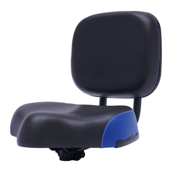 Miumaeov Universal Bicycle Seat Large Comfort Wide Saddle Seat With Back Rest Cushion