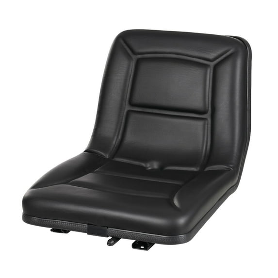 Miumaeov Universal Forklift Seat Adjustable Tractor Seat PU Bulldozer Seat w/ Drainage Hole