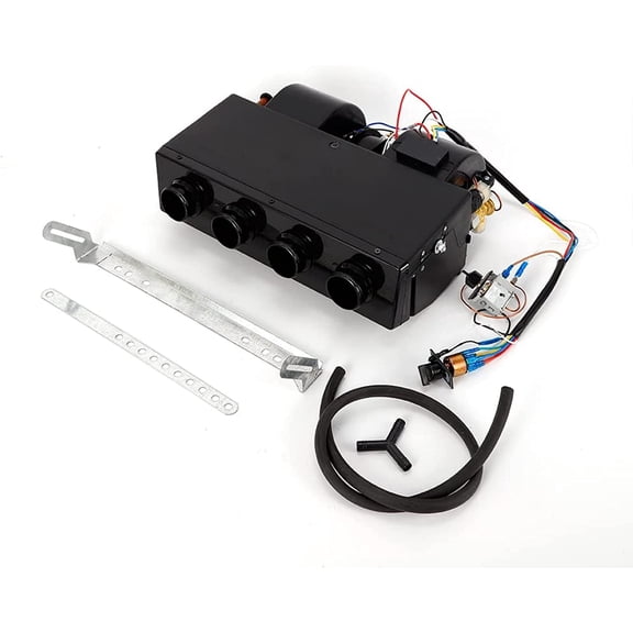 Miumaeov Universal Under Dash AC Evaporator Underdash A/C Air Conditioner Heater Unit Heat & Cool 404-000 4 port 12V HVAC Unit
