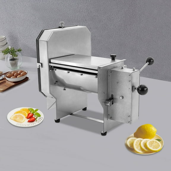 Miumaeov Vegtable Fruit Slicer Commercial Slicing Machine Tabletop Electric Potato Slicer