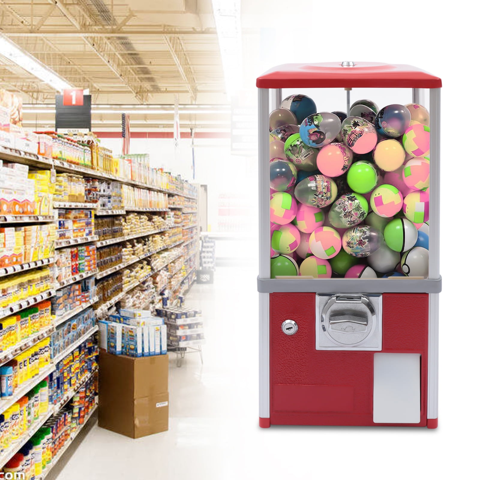Miumaeov Vending Machine, Candy Gumball Machine, Huge Load Capacity Gumball Bank, Candy Vending Machine for Gadgets, Perfect for Game Stores and Retail Stores