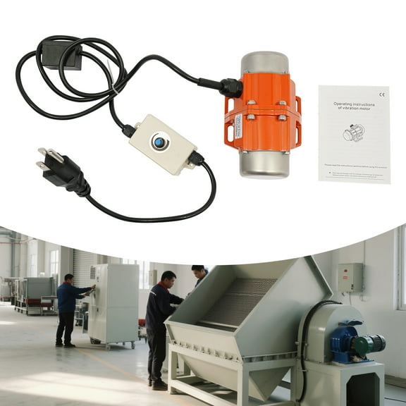 Miumaeov Vibrating Motor Single-phase Asynchronous Vibration Motor With Speed Controller 1500-3600 RPM 100W
