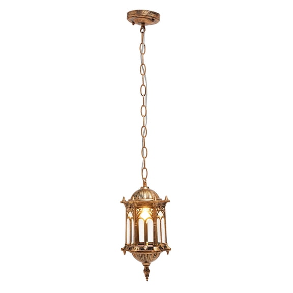 Miumaeov Vintage Ceiling Light Outdoor Yard Exterior Wall Lantern Pendant Lighting Fixture Hanging Lamp Waterproof