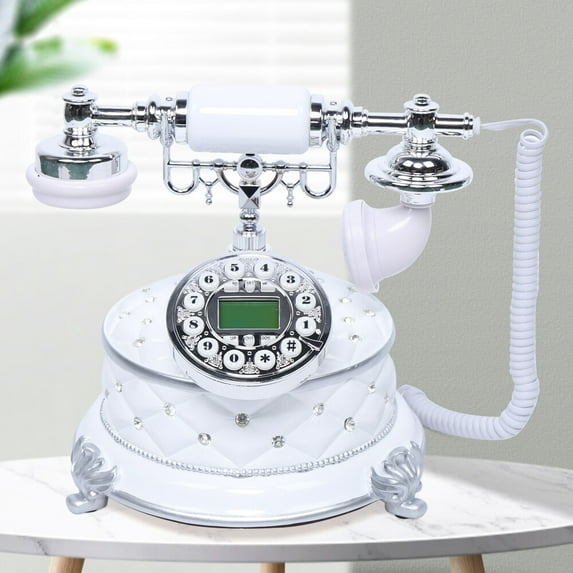 Miumaeov Vintage Retro Corded Telephone Home Office Desk Landline Phone Equipment