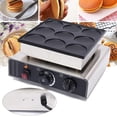 thumbnail image 1 of Miumaeov Waffle Maker, 900W Dutch Pancake Waffle Maker Machine 9pcs Baker Maker Nonstick Commercial Stainless Steel Time Temperature Adjustable for Easy Clean Up, 1 of 9