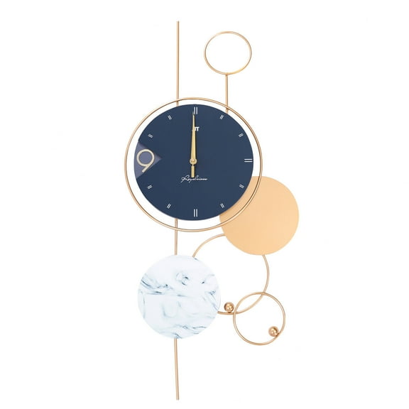 Miumaeov Wall Clock 3D Decoration Non-Ticking Silent Living Room Kitchen Bedroom
