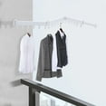 thumbnail image 1 of Miumaeov Wall Mounted Retractable Clothes Drying Rack, Foldable Rotatable Clothes Hanger with 18 Hooks Space Saver Clothes Rack for Laundry Balcony Bedroom (White), 1 of 6