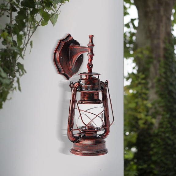 Miumaeov Wall Sconces Retro Antique Vintage Rustic Lantern Lamp Wall Sconce Light Fixture