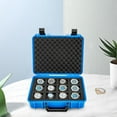thumbnail image 1 of Miumaeov Watch Box 12 Slots Watch Case Stainless Steel Plastic Watch Storage Organizer Portable Travel Suitcase with Lock Load 221 lbs for Watch Enthusiasts Collectors, 1 of 11