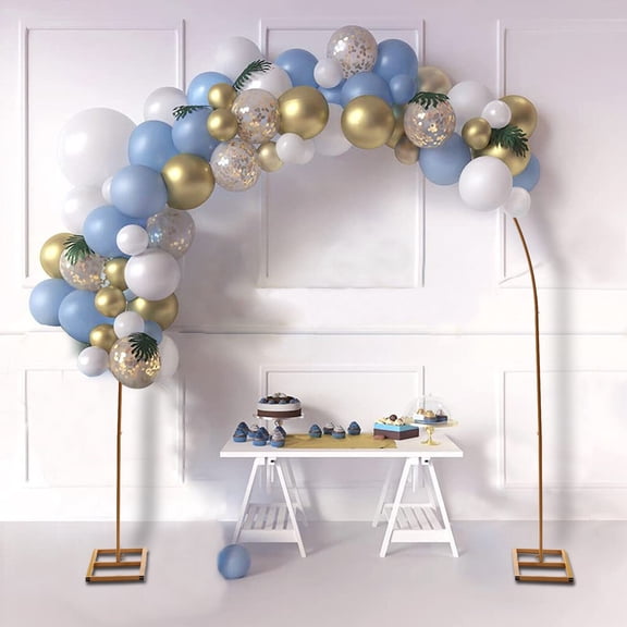 Miumaeov Wedding Arch 7.5ft Metal Balloon Arch Stand Backdrop Stand for Ceremony Bridal Garden Yard Indoor Outdoor Party Decoration