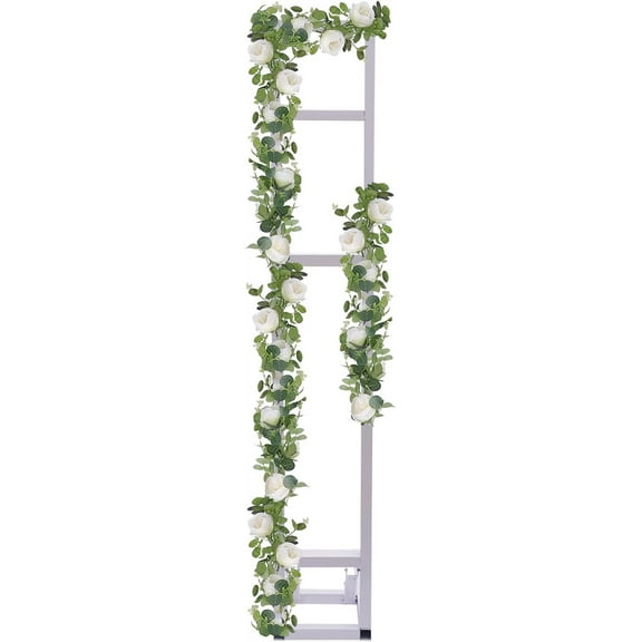 Miumaeov Wedding Arch Backdrop Stand, White Wedding Arches for Wedding Birthday Party Photo Booth Background Decoration