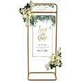 thumbnail image 1 of Miumaeov Wedding Signs Paintings Posters Display Stand Gold Metal Photos Displaying Rack, 1 of 8