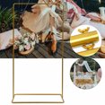 thumbnail image 1 of Miumaeov Wedding Welcome Sign Backdrop Stand 78.7" Width Metal Gold Arch Balloon Frame with Stable Rectangle Support Base for Ceremony Celebration, 1 of 15