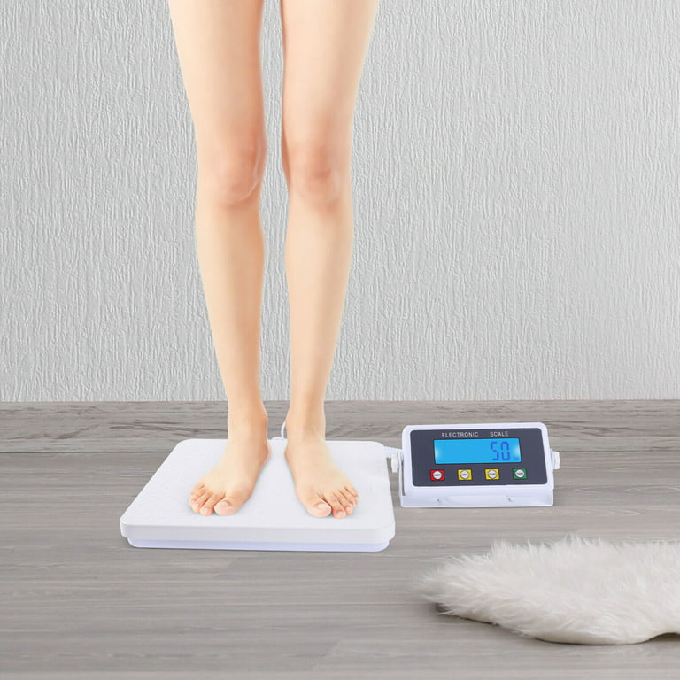 Miumaeov Weight Scales for People Low-Profile Heavy Duty Large Platform  Scale with Cable Remote Display Physician Scale Wrestling Scale Bathroom