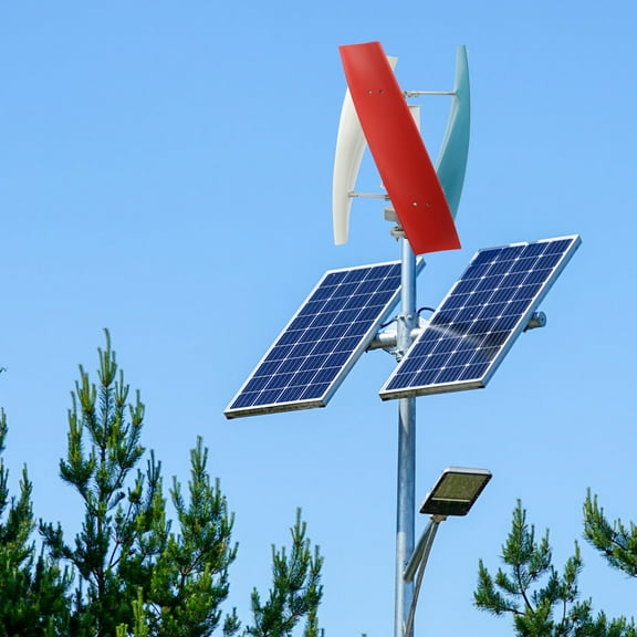 Miumaeov Wind Turbine Wind Generator Kit w/ Auxiliary Vertical Wind Wheel Wind Turbine