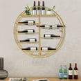 thumbnail image 1 of Miumaeov Wine Glass Rack Wall Mounted Round Wine Glass Goblet Holder Metal Hanging Wine Rack for Bar Kitchen, 1 of 12