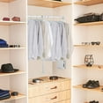 thumbnail image 1 of Miumaev Pull Down Closet Rods, Closet Organizer Pull-Down Clothes Hanger, Adjustable 35-48 Inch Wardrobe Rail Lift Collapsible Closet Rod Aluminium Retractable Wardrobe Hanger (Silver), 1 of 7