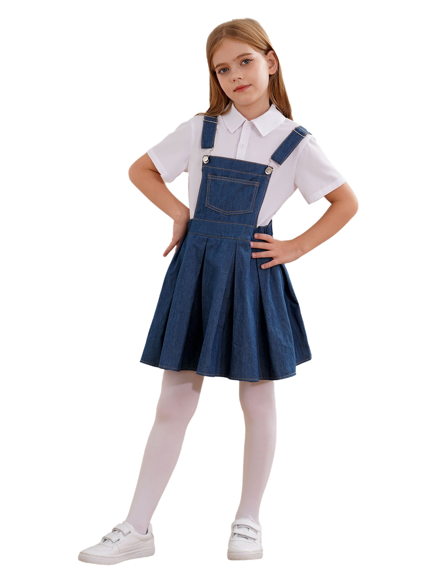 Miutii Girls Adjustable Strap Denim Overalls Sleeveless Bib Strap Jean Dress Pleated Skirt Kids Blue 10 - Walmart Business Supplies Miutii Girls Adjustable Strap Denim Overalls Sleeveless Bib Strap Jean Dress Pleated Skirt Kids Blue 10 - Walmart Business Supplies