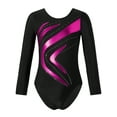 thumbnail image 1 of Miutii Girls' Dance Unitards Jumpsuit Athletic Workout Biketards 4-14 Years Gymnastics Leotards Dance Clothes Hot Pink 10, 1 of 5