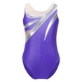 thumbnail image 1 of Miutii Gymnastics Leotard for Girls Sleeveless Sparkly Ballet Dance Unitard Sports Biketard Tumbling Dancewear Purple 12, 1 of 5