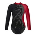 thumbnail image 1 of Miutii Gymnastics Leotards for Girls Figure Ice Skating Leotard Long Sleeve Bodysuit Ballet Dance Outfits Burgundy 8, 1 of 3