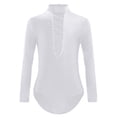 thumbnail image 1 of Miutii Kids Boys Rhinestones Mesh Latin Modern Dance Leotard Top Long Sleeve Skating Bodysuit Ballroom Dancewear White 8, 1 of 5