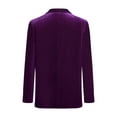 thumbnail image 1 of Miutii Kids Boys Velvet Gentleman Blazer One Button Dressy Suit Jacket Causal Party Formal Tuxedo Dark Purple 16, 1 of 9