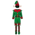 thumbnail image 1 of Miutii Kids Christmas Santa Helper Elf Deluxe Set Xmas Party Stage Performance Outfits Green 9-10, 1 of 7