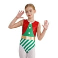 thumbnail image 1 of Miutii Kids Girl's Sequin Santa Elf Dress Striped Xmas Little Helper Jumpsuit Christmas Holiday Dress-up Green 6, 1 of 7