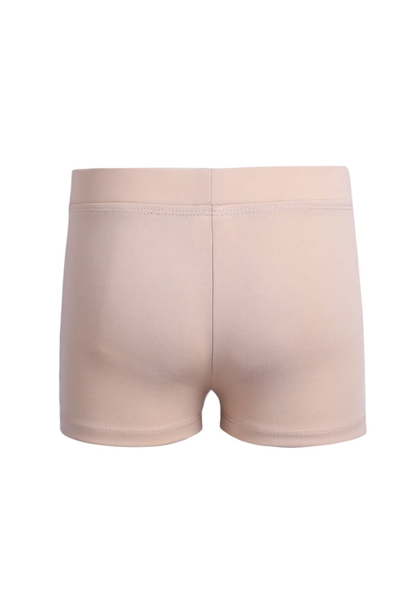 Kids Girls Ballet Dance Booty Shorts Sports Gym Workout Yoga Cycling Running Activewear Shorts Nude 16