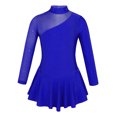thumbnail image 1 of Miutii Kids Girls Ballet Gymnastics Leotard Dresses Figure Ice Skating Dance Dancewear Stage Performance Costume Royal Blue 6, 1 of 6
