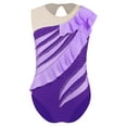 thumbnail image 1 of Miutii Kids Girls Dance Leotards Gymnastics Bodysuit One Piece Practice Unitards Athletic Jumpsuit Purple 8, 1 of 5