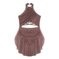 thumbnail image 1 of Miutii Kids Girls Glittery Rhinestone Backless Ballet Leotard Dress Lyrical Jazz Latin Modern Dance Dusty Pink 6, 1 of 9