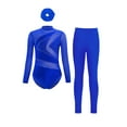 thumbnail image 1 of Miutii Kids Girls Gymnastics Outfits Figure Skating Costume Ballet Dance Leotards with Leggings Pants and Hair Band Blue 12, 1 of 5