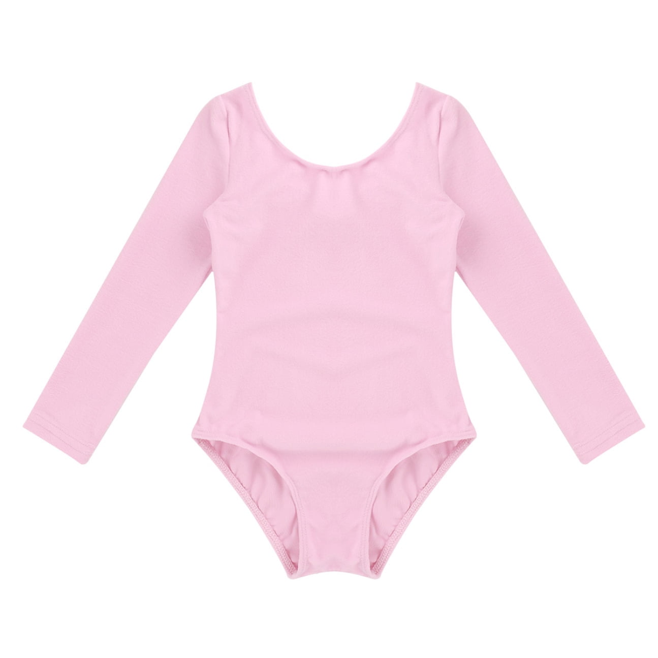 Miutii Kids Girls Long Sleeve Leotard Ballet Bodysuit Basic Dancewear ...