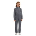 thumbnail image 1 of Miutii Kids Girls Mechanic Costume Boiler Suit Long Sleeve Coveralls Jumpsuit Flight Suit for Gray 16, 1 of 4