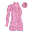 thumbnail image 1 of Miutii Kids Girls Sequins Gymnastics Leotard One Shoulder Short Jumpsuit Biketard Ballet Dance Unitard Outfits Pink 14, 1 of 3