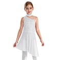 thumbnail image 1 of Miutii Kids Girls Sleeveless Lyrical Modern Contemporary Dance Dress Ballet Skirted Leotard Figure Skating Dress Dancewear White 14, 1 of 5
