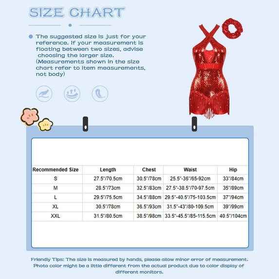 Miutii Latin Dance Leotard For Women Tassel Dance Leotard Salsa Rumba Jazz Dance Dress With Headwear Red XXL